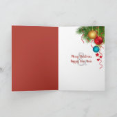 Carte Gants d'hiver avec des flocons de neige (Intérieur)