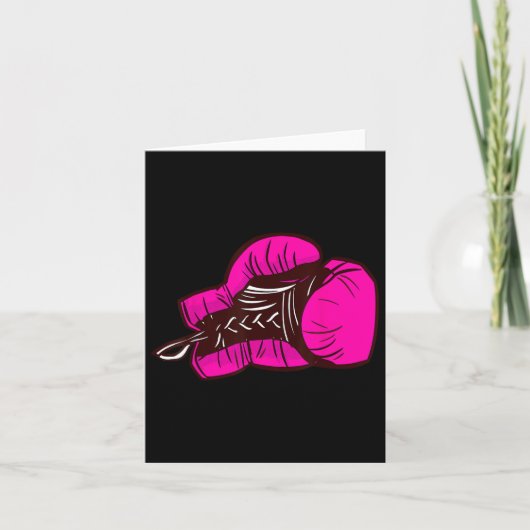 Carte Gants En Boxe Rose I Fille En Boxe (Devant)