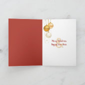 Carte Gants rouges d'hiver Texte d'hiver (Intérieur)