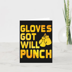 Carte Gants Seront Punch Boxer Sports Force Gym À