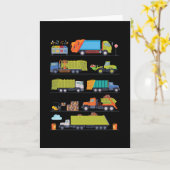 Carte Garbage Trucks Car Kids Boys Girls (Fleur jaune)