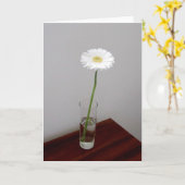 Carte Garbera 2 blanche (Fleur jaune)