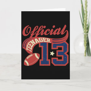 Carte Garçon 13 ans Officiel Adolescent 13 Ans Foo