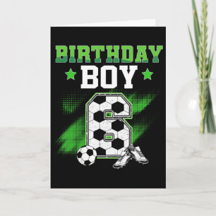 Carte Garçon 6 ans Anniversaire Football 6 Ans Sport Gar