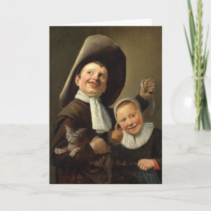 Carte Garçon, anguille, fille et chat par Judith Jans Le