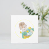 Carte Garçon aux jonquilles  (Debout devant)