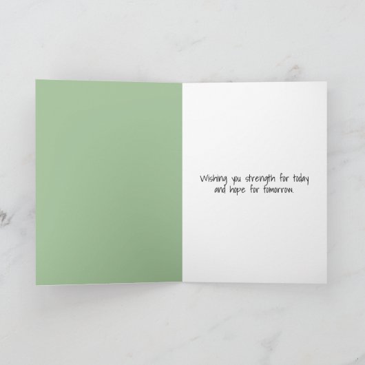 Carte Garçon avec Baseball penser à vous (Intérieur)