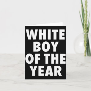 Carte Garçon Blanc De L'année Pour Hommes Garçons Enfant