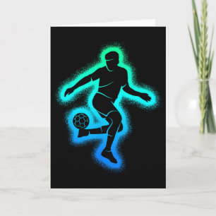 Carte Garçon d'anniversaire dinosaure 5 ans Dino Footbal