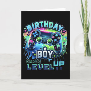 Carte Garçon d'anniversaire enfants Niveau supérieur Man