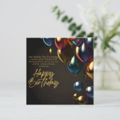 Carte Garçon d'anniversaire ironique (Debout devant)