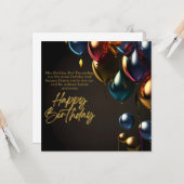 Carte Garçon d'anniversaire ironique (Devant/Arrière en situation)