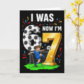 Carte Garçon d'anniversaire j'avais 6 ans maintenant j'a (Fleur jaune)