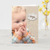 Carte garçon d'anniversaire tardif (Fleur jaune)