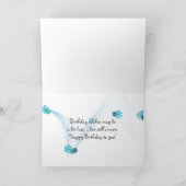 Carte garçon d'anniversaire tardif avec une expression c (Intérieur)