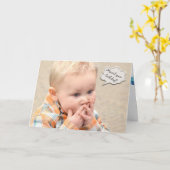 Carte garçon d'anniversaire tardif avec une expression c (Fleur jaune)