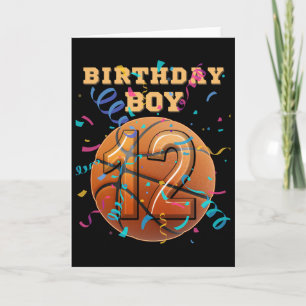 Carte Garçon de 12 ans pour son anniversaire Équipe de j