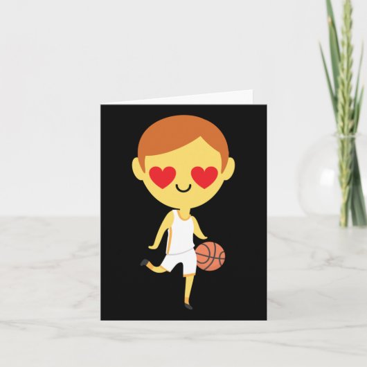 Carte Garçon de basketball Emoji (Devant)