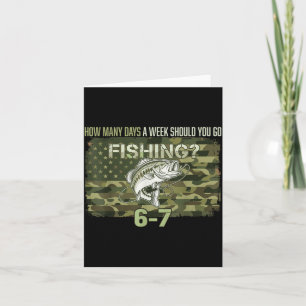 Carte Garçon de pêche Camouflage Américain Drapeau USA B
