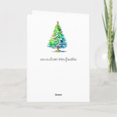Carte Garçon elfique mignon Noël paisible (Dos)