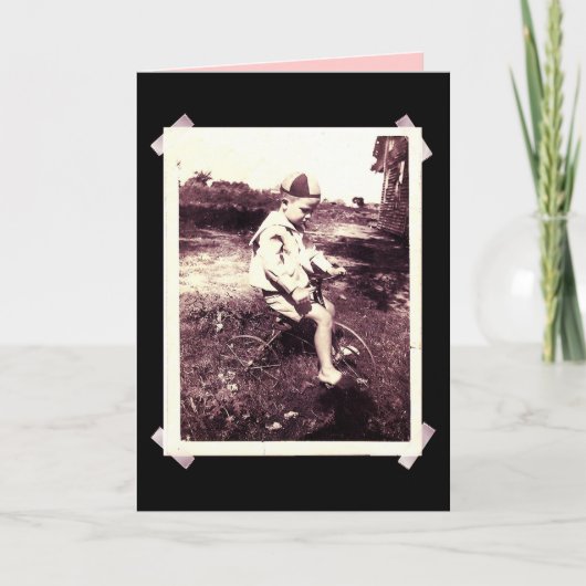 CARTE GARÇON EN VÉLO (Devant)