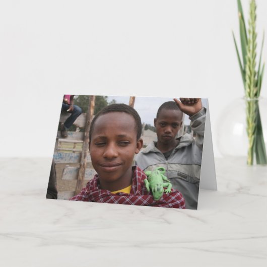 Carte Garçon et Walter de masai (Devant)
