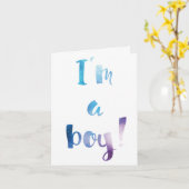 Carte Garçon Famille Moderne Faire-part Genre (Fleur jaune)