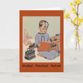 Carte Garçon jouant Doctor - Retro (Fleur jaune)