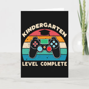 Carte Garçon Joueur Niveau Maternelle Diplômé