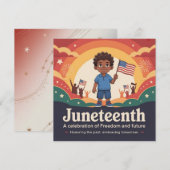 Carte garçon Junet1 Freedom (Devant / Derrière)