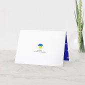 Carte Garçon Robot Vert Gâteau Bleu Anniversaire (Dos)