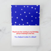 Carte Garçon Robot Vert Gâteau Bleu Anniversaire (Intérieur)