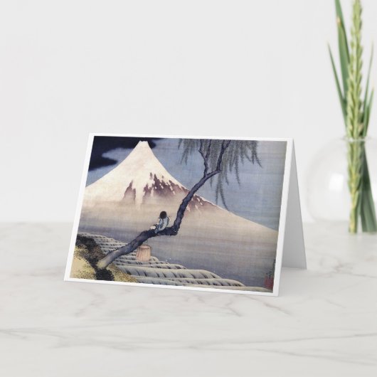 Carte Garçon sur le Mont Fuji, Hokusai (Devant)