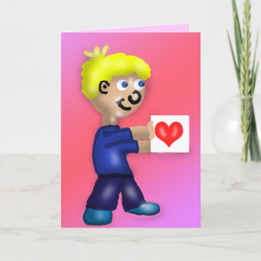 Carte Garçon Valentine (Devant)