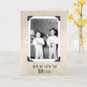 Carte Garçons Avec Bats De Baseball 69e Anniversaire Car (Fleur jaune)