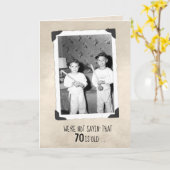 Carte Garçons Avec Battes De Baseball 70e Anniversaire C (Fleur jaune)