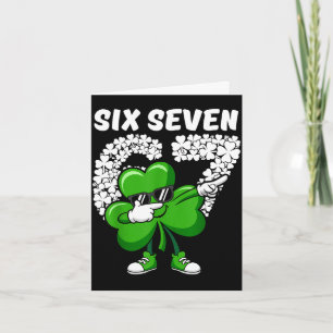 Carte Garçons de la Saint-Patrick enfants shamrock dabbi