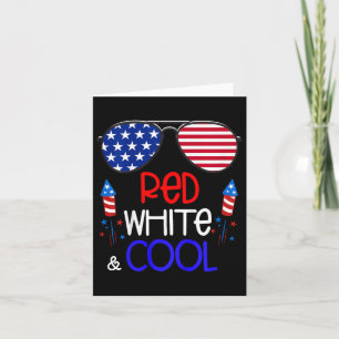 Carte Garçons Enfants 4 juillet Rouge Blanc Et Cool Sung