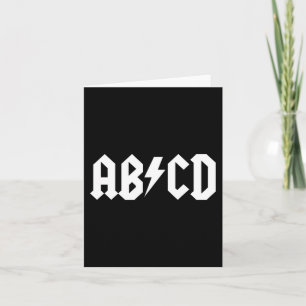 Carte Garçons Filles Enseignants ABCD Rock Graphic retou