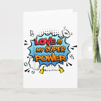 Carte Garçons Filles Enseignants L'Amour Est Ma Superpui