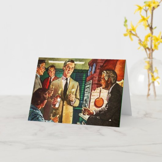 Carte Garçons Night Out (Fleur jaune)