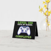 Carte Garçons Niveau 100 Jours D'École Terminé (Fleur jaune)