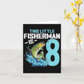 Carte Garçons Pêche Anniversaire Chemise 8 Ans Poisson G (Fleur jaune)