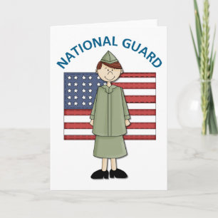 Carte Garde nationale Femme personnalisable
