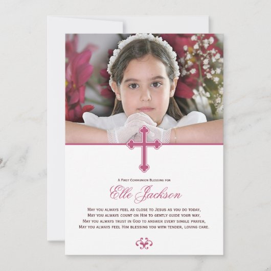 Carte Garde photo de la première communion de la Croix-S (Devant)