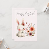 Carte Garden Grace – Easter Bunny Delight (Devant/Arrière en situation)