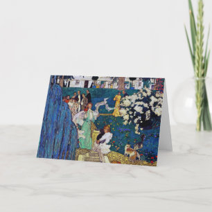 Carte Garden Party with Cat, Jessie Willcox Smith