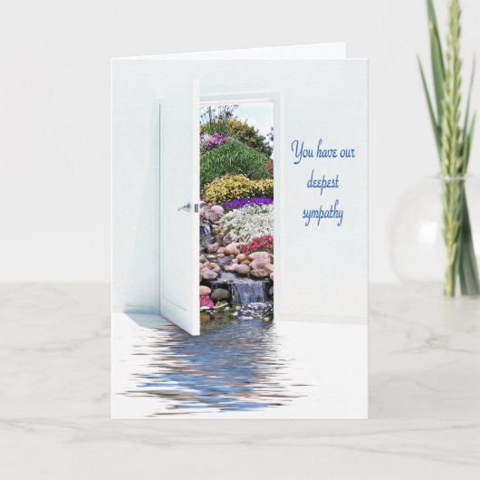Carte Garden Waterfalls sympathie du couple Card (Devant)