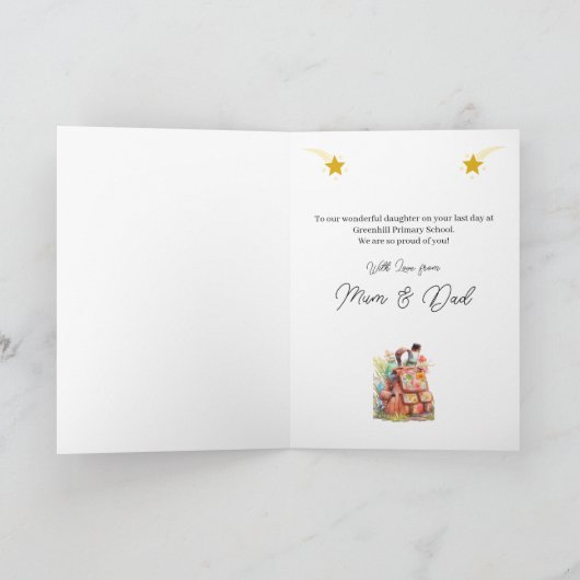 Carte Gardener de fin d'école (Intérieur)