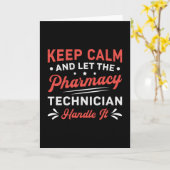 Carte Garder Calm Technicien En Pharmacie Manipuler Il P (Fleur jaune)